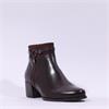 Regarde Le Ciel Ring Buckle Ankle Boot - Brown Leather